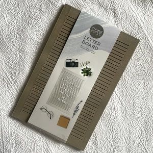 Letter board from wood product with alphabet letters NWT